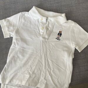 Boys White Polo Ralph Lauren Polo Shirt Size 24M